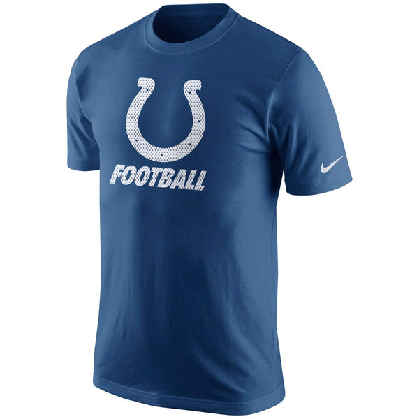 Men NFL Indianapolis Colts Nike Facility TShirt  Royal Blue->nfl t-shirts->Sports Accessory